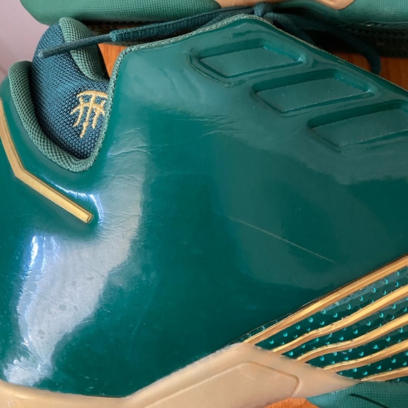 adidas TMAC 2 Restomod Evo SVSM Green/Gold Basketball Shoe SZ 11 - Picture 10 of 13